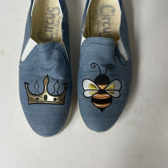 Circus by Sam Edelman Charlie-15 blue flats SZ9M - Picture 3 of 8